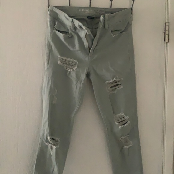 American Eagle Outfitters Denim - American Eagle Acid Wash Jeans High Rise Super Stretch Size 6